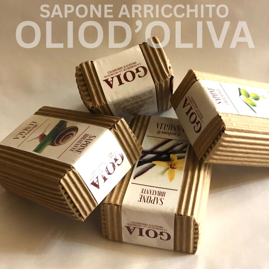 Sapone emolliente con olio d’oliva extra vergine bio